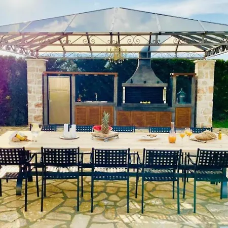 Villa Premium Zakynthos 5 Bedrooms Nezuko Spacious Furnished Sun Terrace Outdoor Dining And Sitting Area Private Outdoor Pool And, *